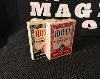 Hoyle Brand - 1970s Official Playing Cards - JUMBO FACE - Nevada Finish - Nu-Vue Technology (Rare)