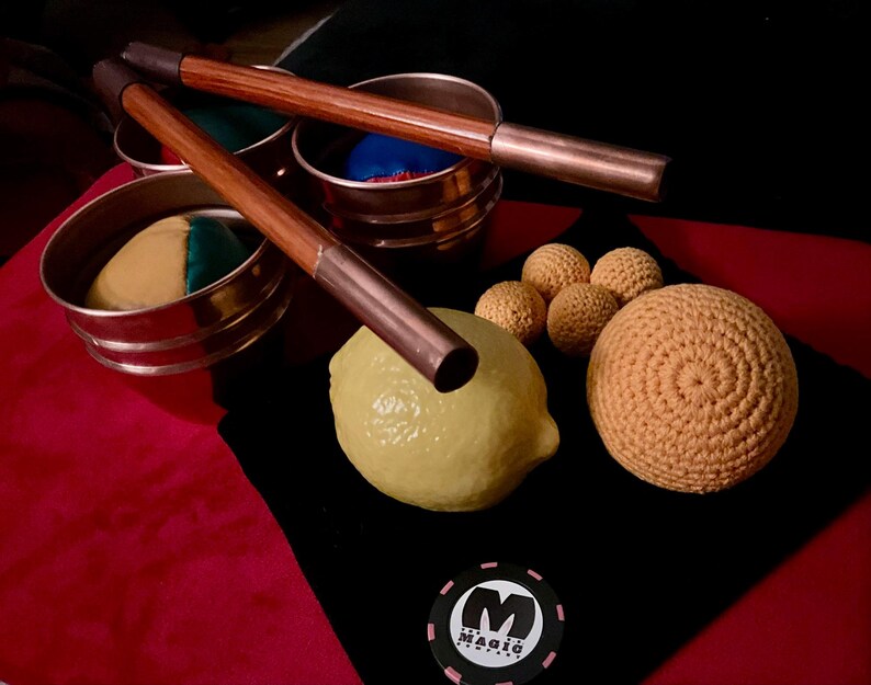 Quality Magic - COMPLETE Vintage Busking Cups and Balls + Final Loads ...