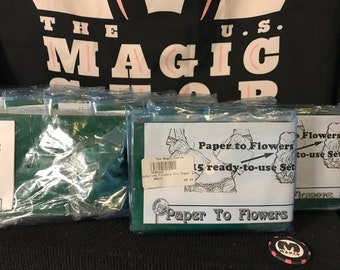 Vintage Funtime Magic Paper to Flowers Ready To Use Set