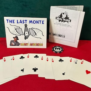 Meir Yedid Magic - The Last Monte by Harry Anderson (Rare Collectible)