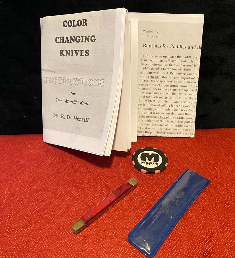 R.D. Merrill - Color Changing Knife - Pearl/red (unique & RARE ...