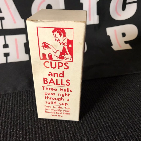 S. S. Adams Cups and Balls - Penetrating Cup Magic Trick (Rare)