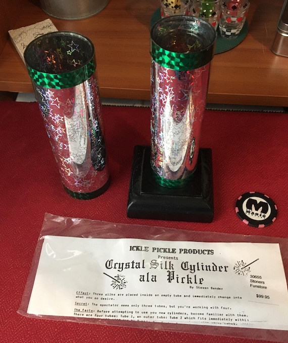 Ickle Pickle - (MINI) Crystal Silk Cylinder ala Pickle by Steve Bender (Original Classic)