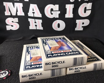 Big Bicycle Rider Back ~ Split Jumbo Deck (Rare, Vintage & Classic)