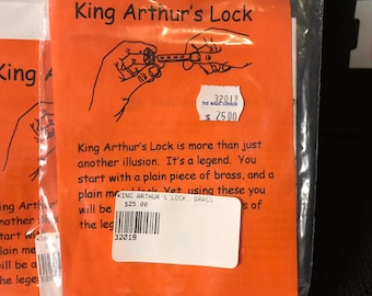 Vintage Burckhardt America - Brass King Arthur's Lock (Rare)