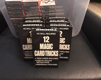 Vintage 12 Magic Card Tricks 1970 Morgan Press Inc.