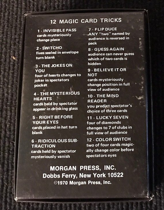 Magic Trick Names Magician Card Trick Names