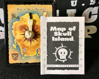 Vintage Milton Bradley Magic Works ~ Map of Skull Island ~ Collectible