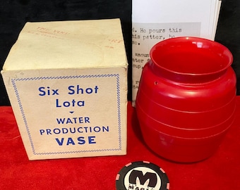 S. S. Adams - Six Shot Lota - Water Production Vase (Rare Classic)