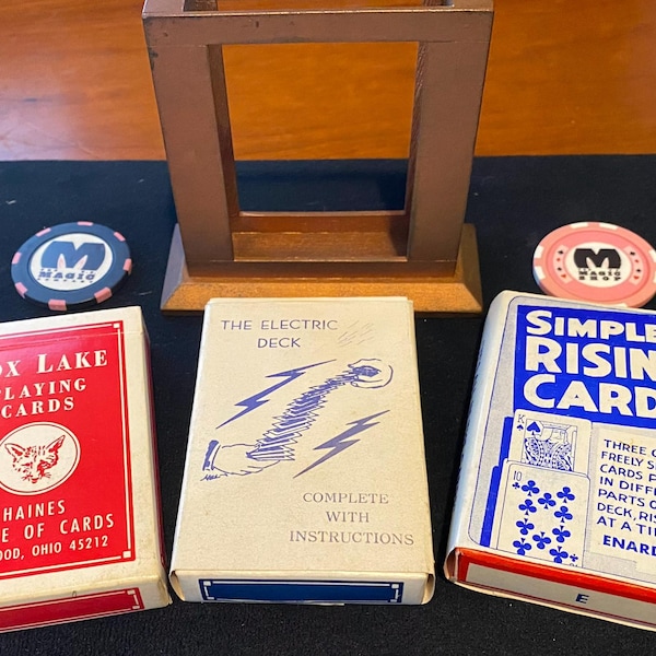 Quality Magic - Vintage Wooden Deluxe Card Houlette + Decks (Imagination Special RARE)