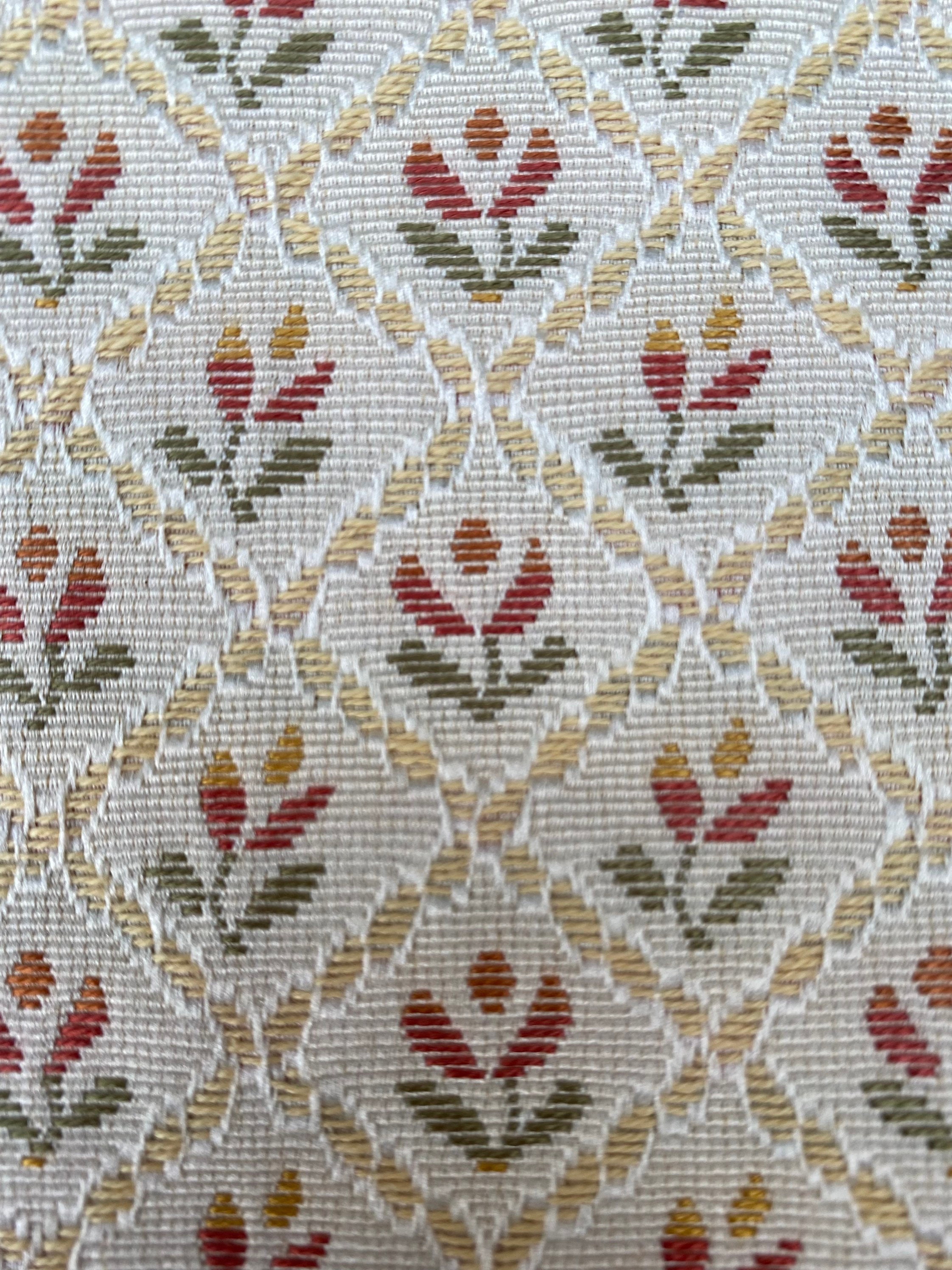 Beautiful Yellow Pattern Jacquard Fabric Etsy