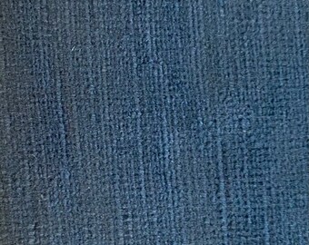 Medium Navy Blue Cotton Velvet Fabric