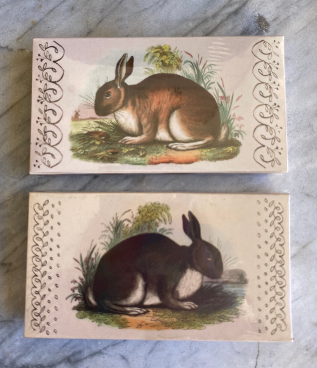 Rabbit Design on Matchbox - Etsy
