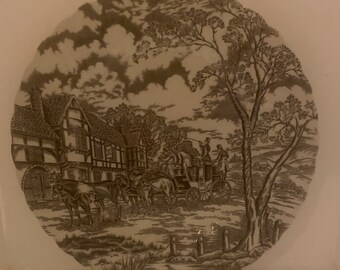 Royal Mail Brown/Cream - Dinner  Plate  by Myott Staffordshire