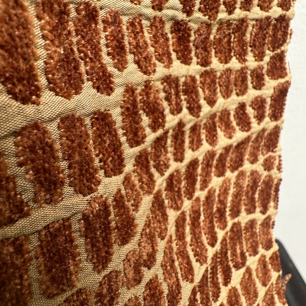 Gold/Copper Snakeskin Fabric