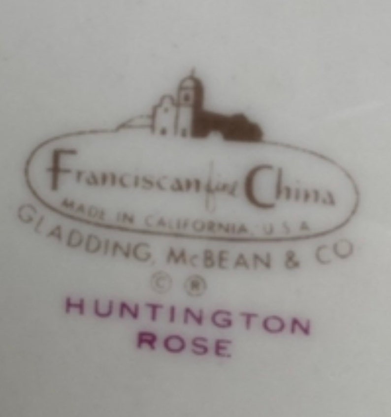 Franciscan Huntington Rose Dessert Plates