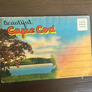 Libretto di foto/cartoline d'epoca multiple - 20 immagini di Cape Cod