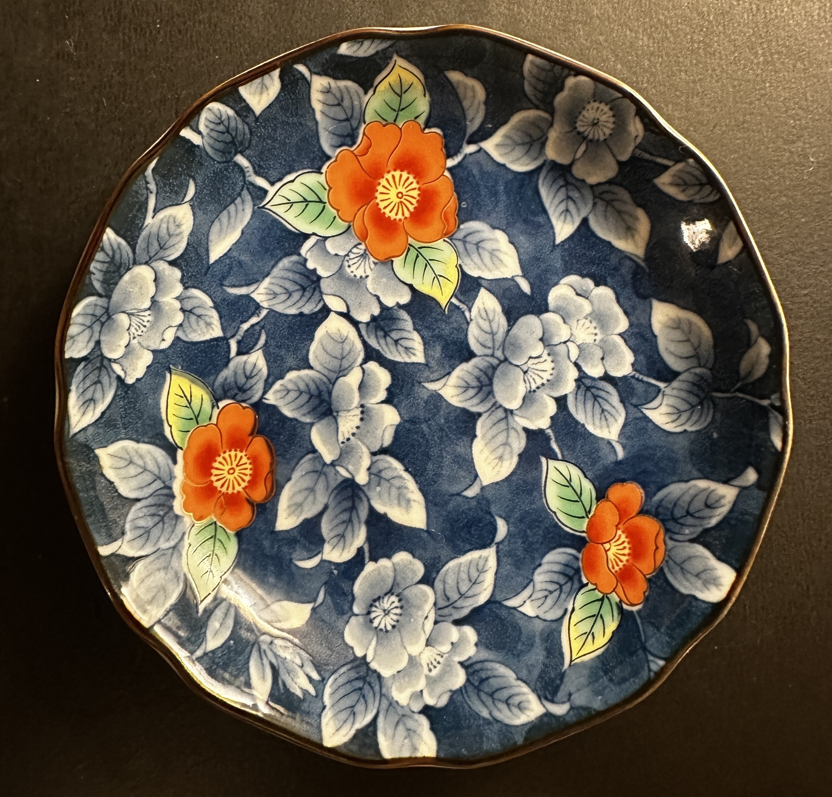 Kozan Gama (kozan Kiln) Porcelain Bowls With Scalloped Edges W
