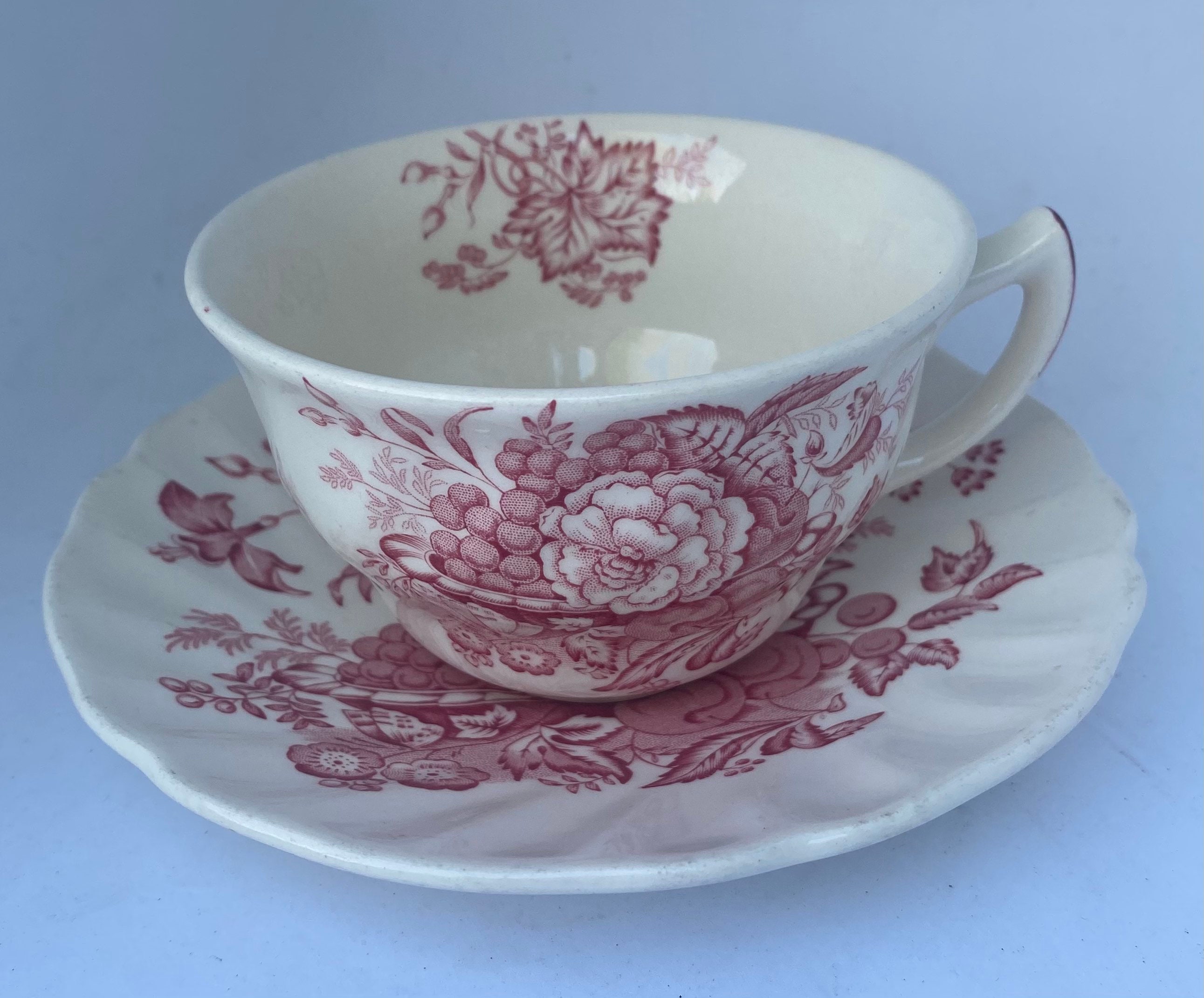 Royal Doulton the Kirkwood red Tea Cup/saucer Set Etsy UK