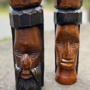 Male/Female Hand Carved Busts - Made in Jamaica