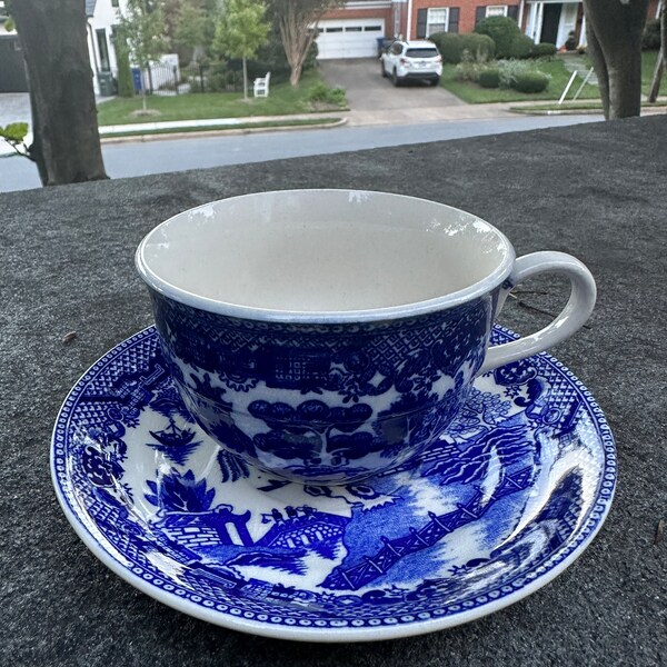 Blue Tea Cups Etsy