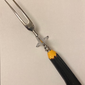 Vintage Bernard & Co Serving Fork with Stand and Bakelite Handle