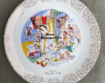 Souvenir Plate - State of New Hampshire