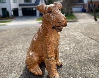 Vintage Airedale Terrier Figurine - Beautifully Done