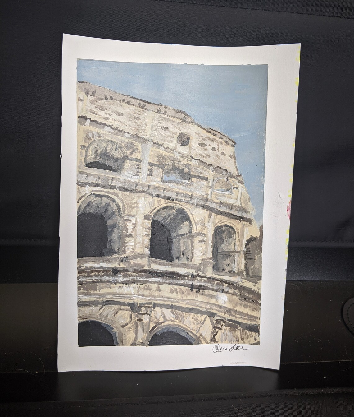 The Colosseum Painting | Etsy