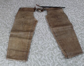 Vintage leather costume chaps