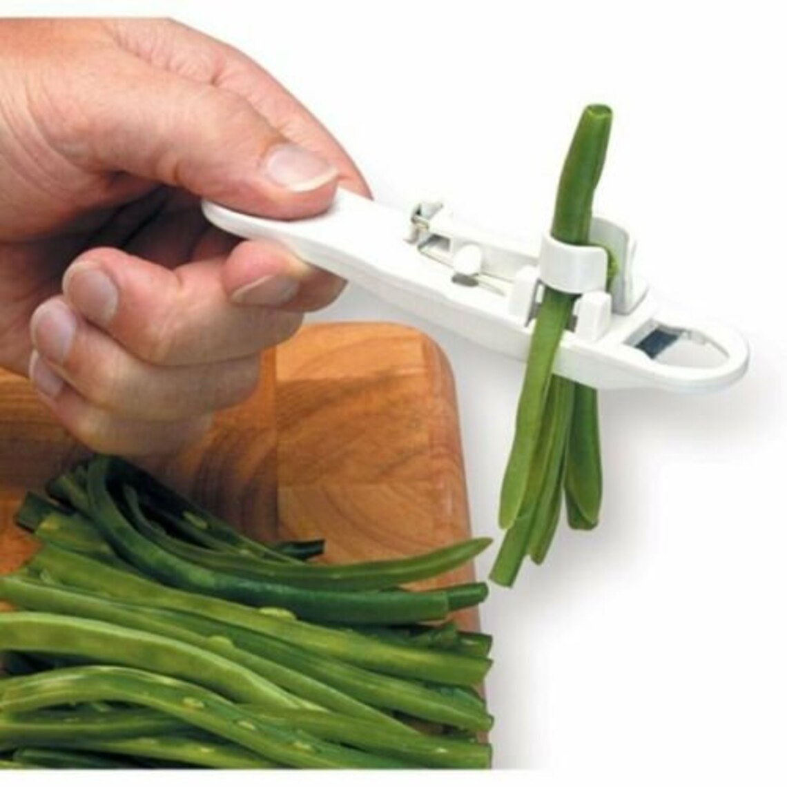 Green String Bean Slicer Stringer Kitchen Tool Cortador de Etsy