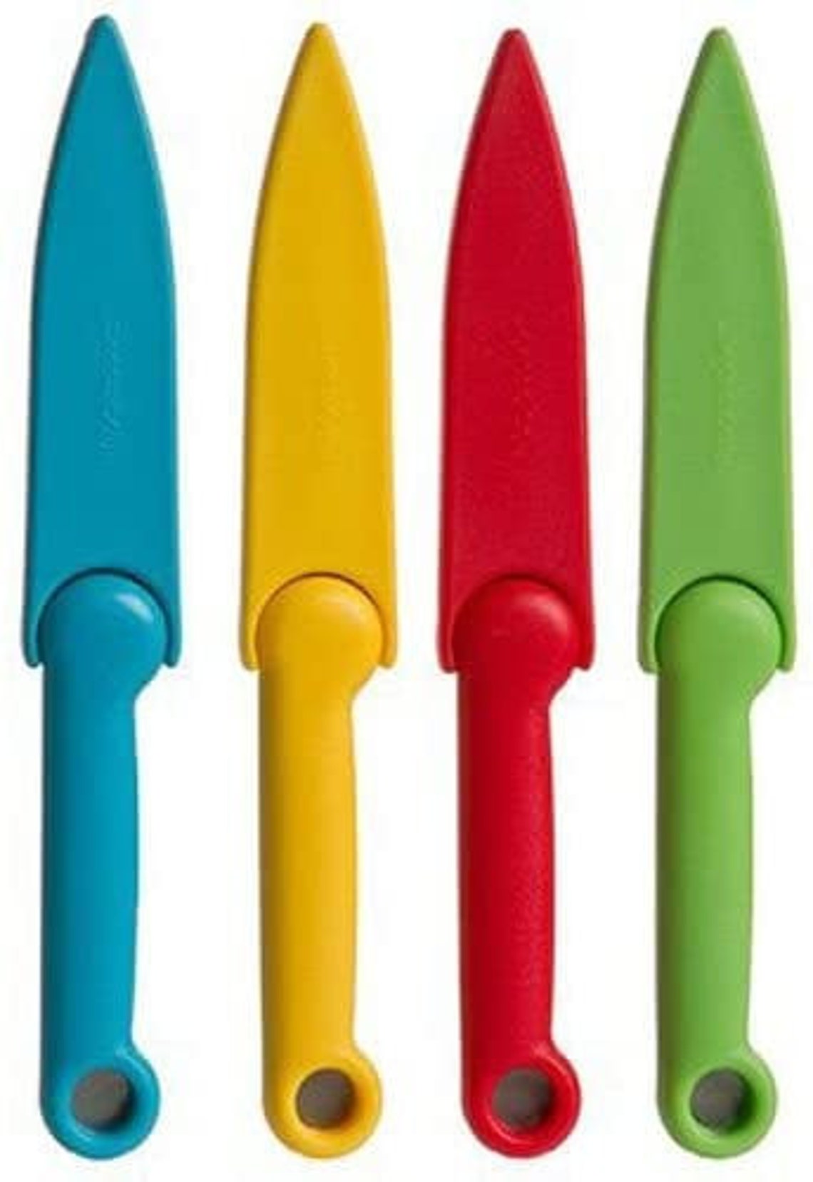 Food Safety Paring Knives 4 Count Colored Coded Knives for Etsy