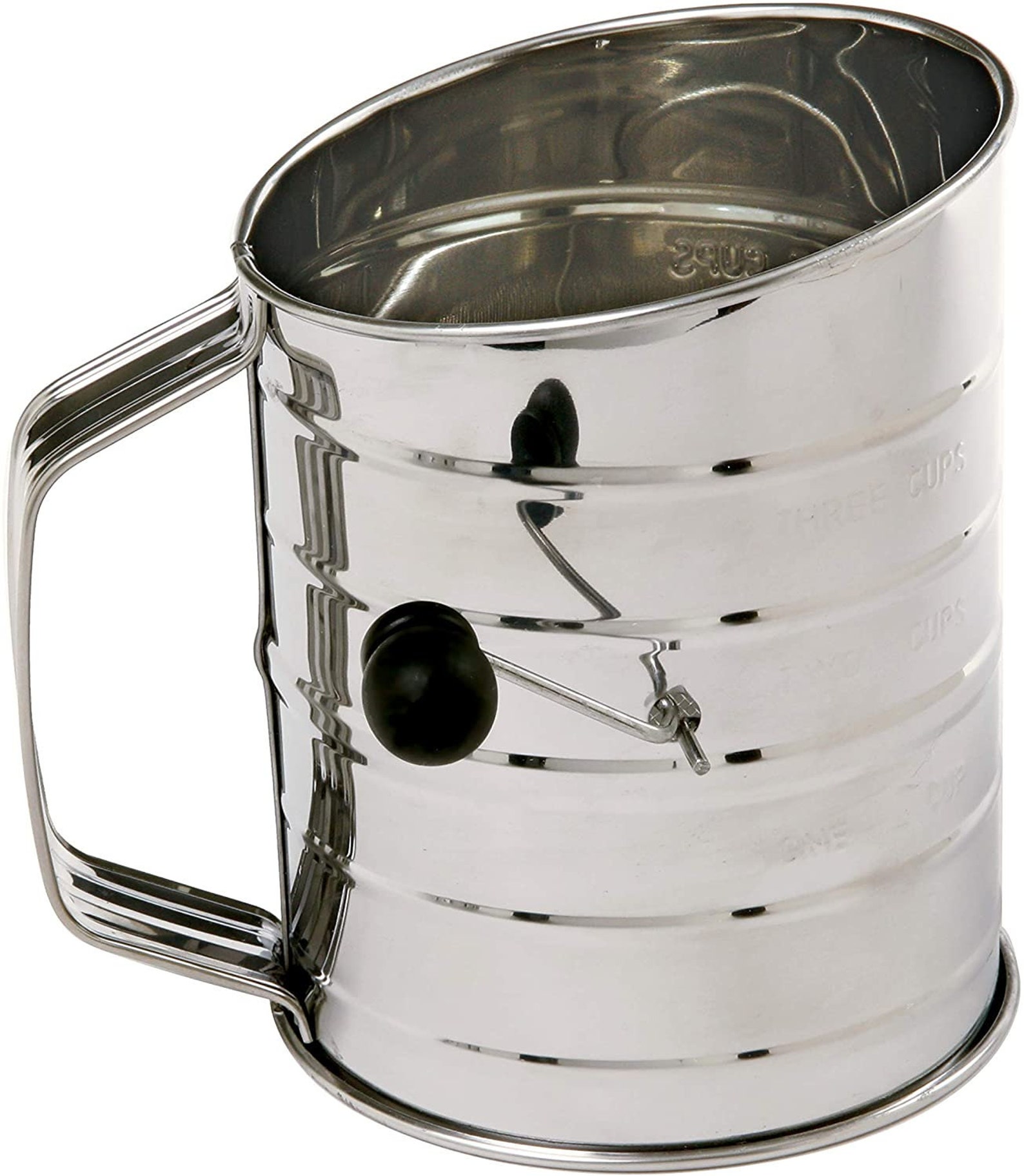 Stainless Steel Rotary Hand Crank Flour Sifter With 2 Wire Etsy