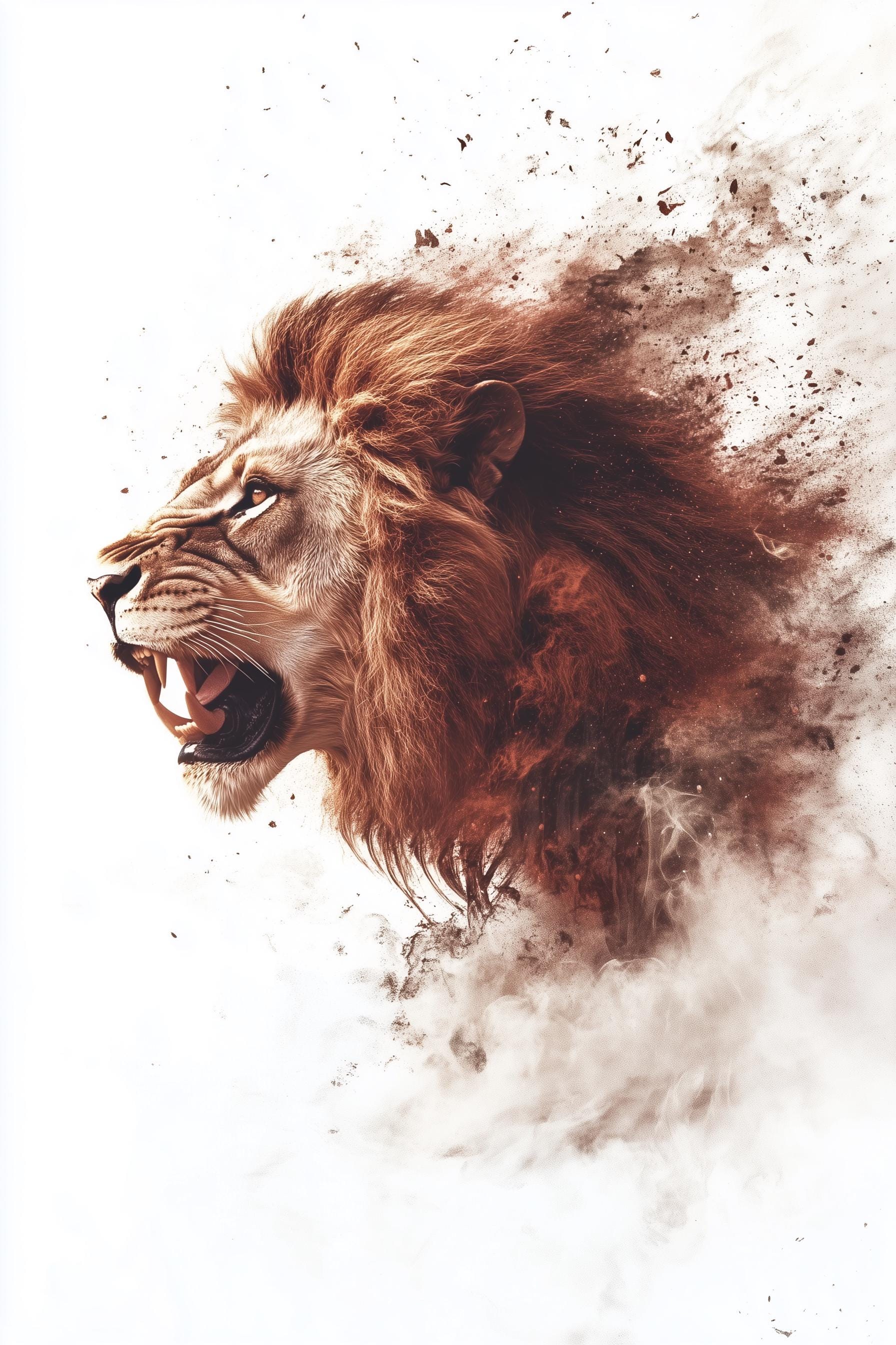 Lion's Roar, Wall Art / Poster - Etsy