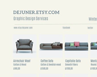 Line Sheet Template, Wholesale Catalog, Sales Sheet, Portrait - 3 Layout Options, Editable Linesheet PSD, Wholesale Price List, Photoshop