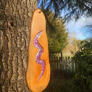 Pink Glitter Wavy Tree Spinner