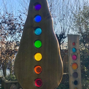 Rainbow Suncatcher With Seven Circles