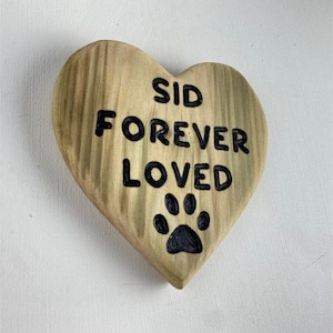 Custom Made Paw Plaque with Any Name