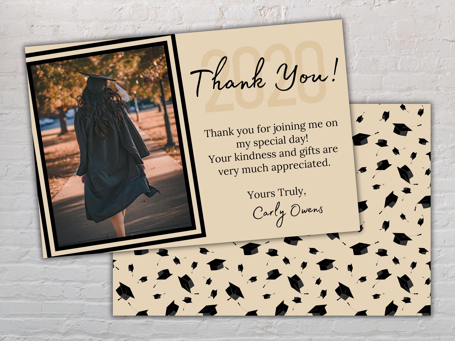 Graduation Thank Cards Graduation Thank Yous // Grad Thank Etsy