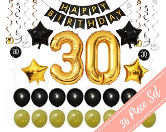 30th Birthday For Him Decorations Etsy