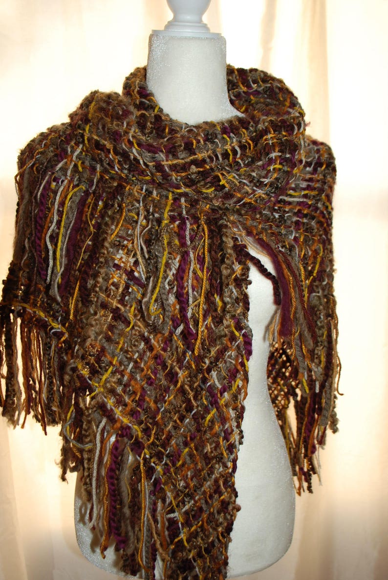 woven heart shawl