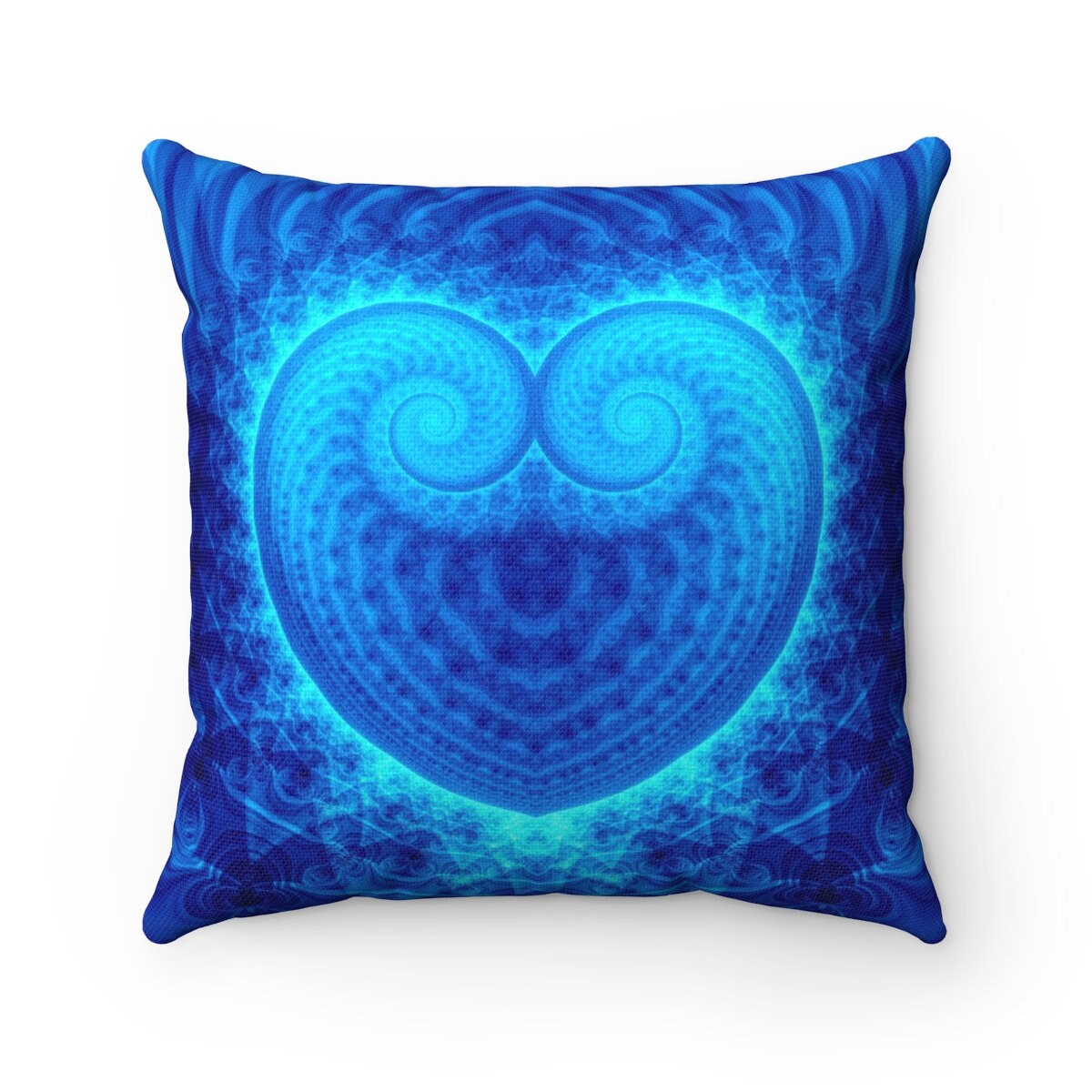 Blue heart throw pillow cases Valentine day pillow covers Etsy