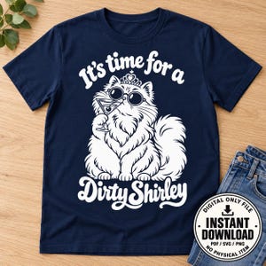 It's time for a Dirty Shirley - DCC Dungeon Crawler Princess Donut Vector PNG Design