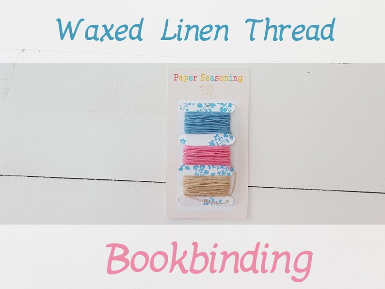 Sample Set 4ply Waxed Linen Thread Bookbinding 33 Yard Set Etsy