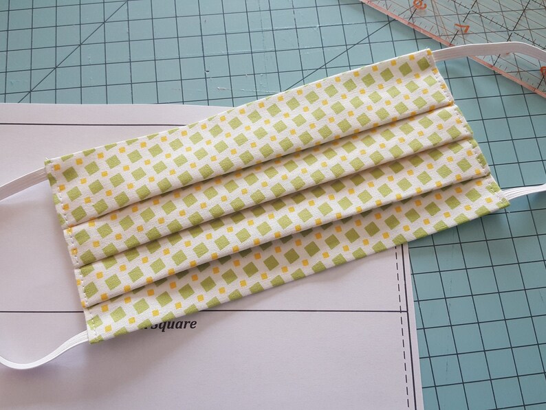 Sewing Pattern Pleated Face Mask Etsy