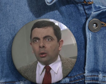 Mr. Bean Pin Buttons