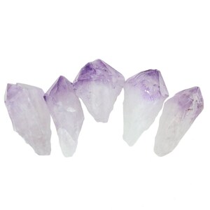 Large Amethyst Root Crystals | Real Raw Purple Amethyst Crystal Points | 5 pieces