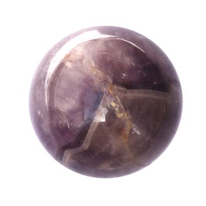Polished Chevron Amethyst Sphere | Large 2.7&quot; Dream Amethyst Crystal Ball