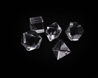 Clear Quartz Sacred Geometry Collector Set | 5 pcs.