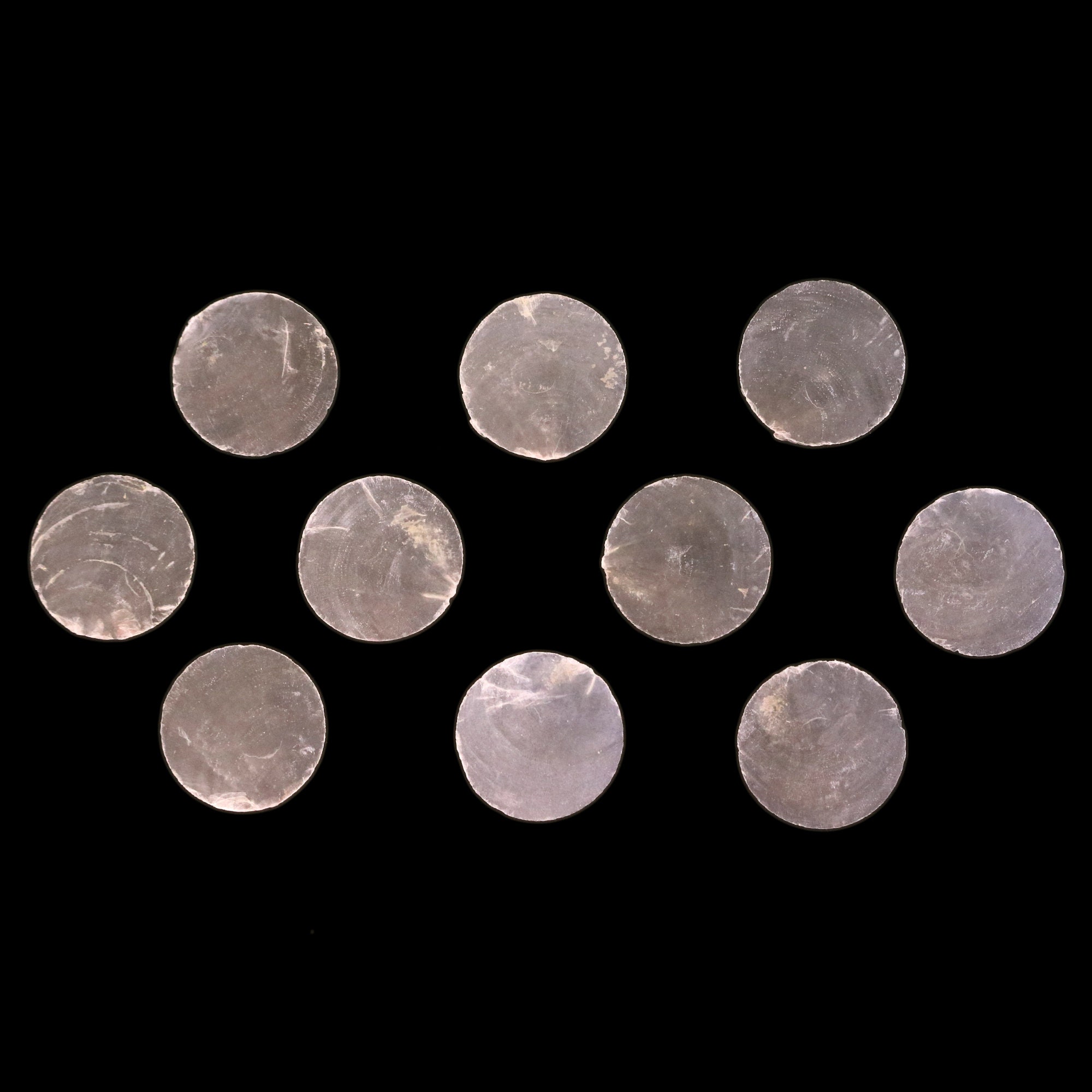 Capiz Translucent Circle Cut Shells 1.45" White Windowpane Oyster ...